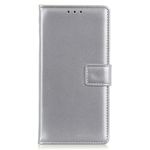 Nokia G11 / G21 Handy Hülle - Classic II Leder Bookcover Series - silber