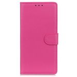 OnePlus Nord CE 2 5G Handy Hülle - Litchi Leder Bookcover Series - rosa