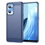 OnePlus Nord CE 2 5G Handyhülle - Carbon Fiber TPU Softcase Series - blau