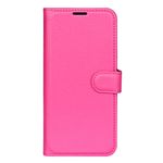 OnePlus Nord CE 2 5G Handy Hülle - Litchi Leder Bookcover Series - rosa