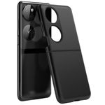 Huawei P50 Pocket Hülle - Ultraschlankes Kunststoff Case - schwarz