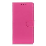 Samsung Galaxy M53 5G Handy Hülle - Litchi Leder Bookcover Series - rosa