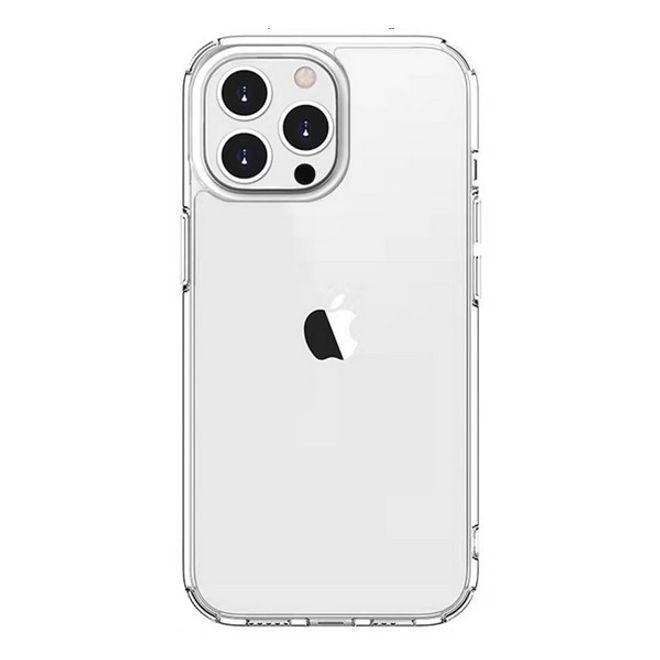 iPhone 14 Pro Max Hülle (PC / TPU Case) - Polycarbonat Rückseite + TPU  Ränder - transparent