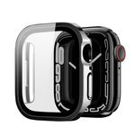 Dux Ducis - Apple Watch (45mm) Hardcase Bumper + Display Schutzfolie - Hamo Series - schwarz