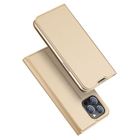 Dux Ducis - iPhone 14 Pro Max Hülle - Handy Bookcover - Skin Pro Series - gold