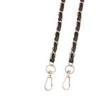 Samsung Galaxy A12 Necklace Hülle - Metall Handykette (115cm) mit Karabiner - La Reina del Deseo nº 4 - gold/schwarz