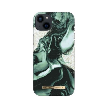 iDeal of Sweden - iPhone 14 Plus Hülle - Printed Case - Golden Olive Marble