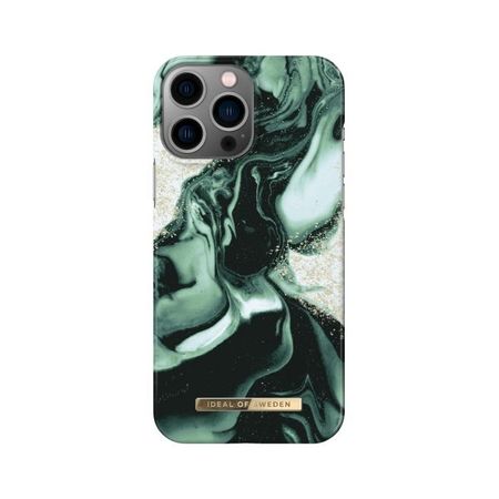 iDeal of Sweden - iPhone 14 Pro Max Hülle - Printed Case - Golden Olive Marble