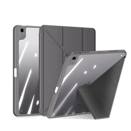 Dux Ducis - iPad Air (2022) / iPad Air (2020) Hülle - Leder Bookcover - Magi Series - grau