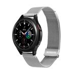 Dux Ducis - Smartwatch Edelstahl Ersatzarmband mit Quick Release (22mm) universell - Milanese Series - silber