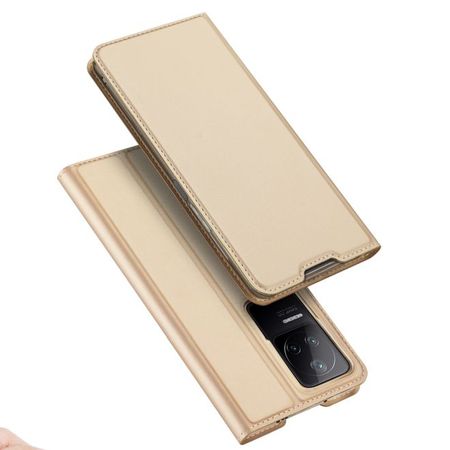 Dux Ducis - Xiaomi Poco F4 5G Hülle  - Handy Bookcover - Skin Pro Series - gold