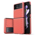 Dux Ducis - Samsung Galaxy Z Flip4 5G Hülle - Echtleder Case - Venice Series - pink