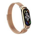 Xiaomi Mi Smart Band 7 Edelstahl Milanaise Armband & Magnetverschluss - Trend Series - rosegold