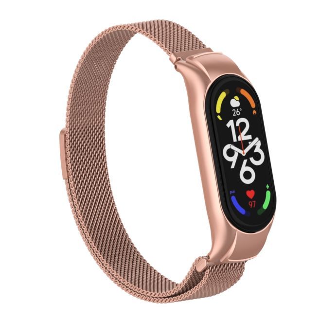 Xiaomi Mi Smart Band 7 Edelstahl Milanaise Armband & Magnetverschluss - Trend Series - bronze