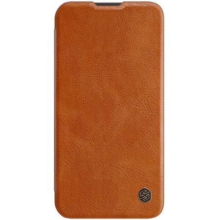 Nillkin - iPhone 14 Plus Hülle - Leder Book Case - Qin Pro Series - braun