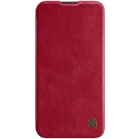Nillkin - iPhone 14 Plus Hülle - Leder Book Case - Qin Pro Series - rot