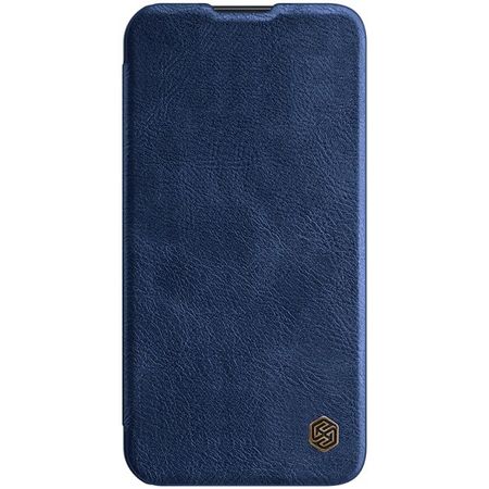Nillkin - iPhone 14 Plus Hülle - Leder Book Case - Qin Pro Series - blau