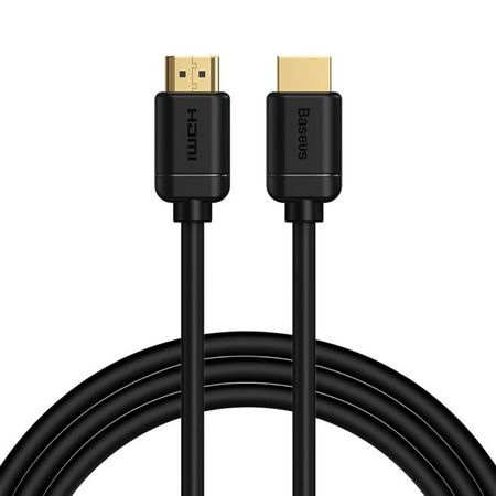 Baseus - 4K HDMI zu HDMI Adapter Kabel (1.5m) - vergoldeter Stecker - High Definition Series - schwarz