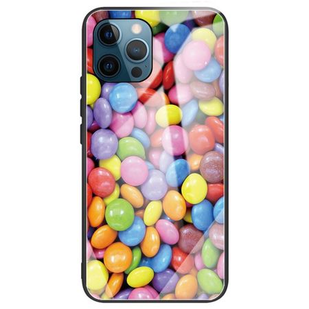 iPhone 14 Pro Hülle - Gehärtetes Glas Hardcase mit Soft TPU Ränder - Candys