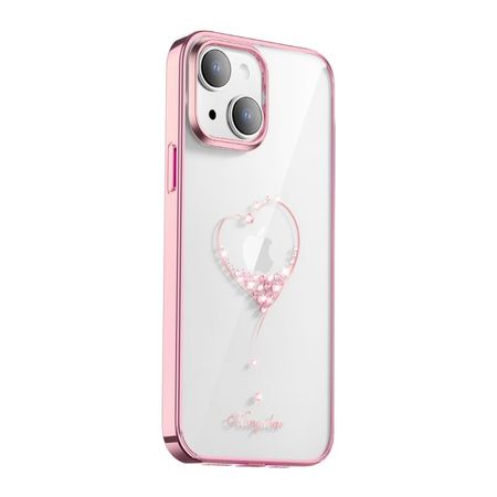 Kingxbar - iPhone 14 Plus Schutzhülle - Case mit Kristallen - Wish Series - rosegold