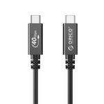 ORICO - USB Typ-C zu USB Typ-C Lade- und Datenkabel (0.30 m) - 100W / 8K / 40Gbps - U4A03 Series - schwarz  
