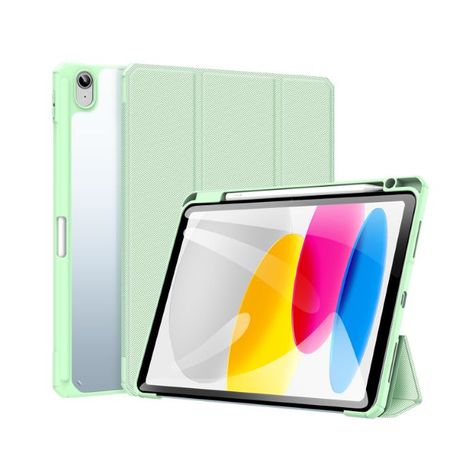 Dux Ducis - iPad 2022 (10. Gen) Hülle - Leder Bookcover - Toby Series - grün