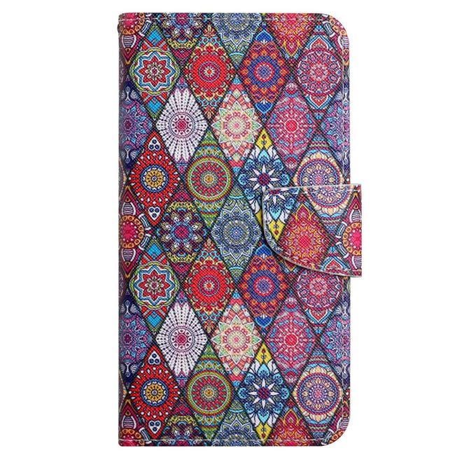 Samsung Galaxy S23 Handy Hülle - Leder Bookcover Image Series - farbiges Muster