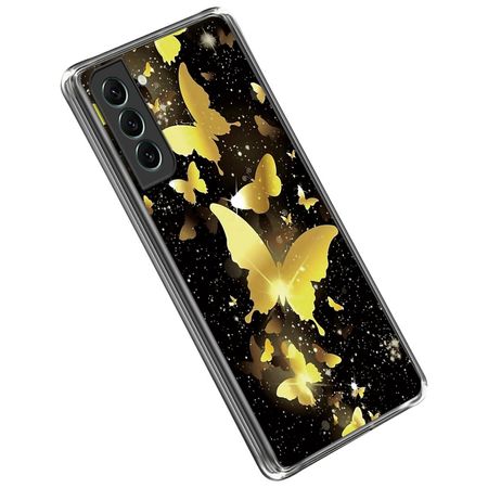 Samsung Galaxy S23+ Handyhülle - Softcase Image TPU Series - goldene Schmetterlinge