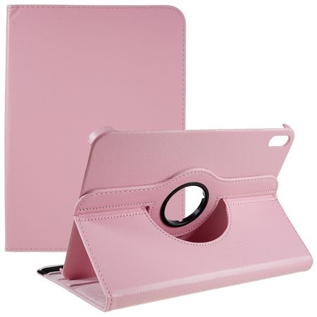 iPad 2022 (10. Gen) Hülle - 360° rotierbares Case aus Leder - pink