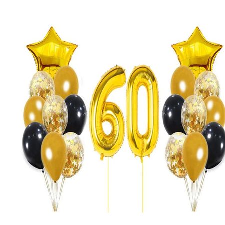 Glitzer Roségold Folien-Luftballon – 60. Geburtstag – 45 Cm – Mit Helium Oder Luft Befüllbar