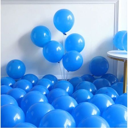 Luftballon Set (30 Stück) - Latex Ballons für festliche Anlässe - Basic Series - blau