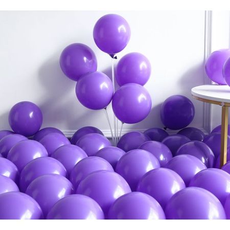 Luftballon Set (30 Stück) - Latex Ballons für festliche Anlässe - Basic Series - violett