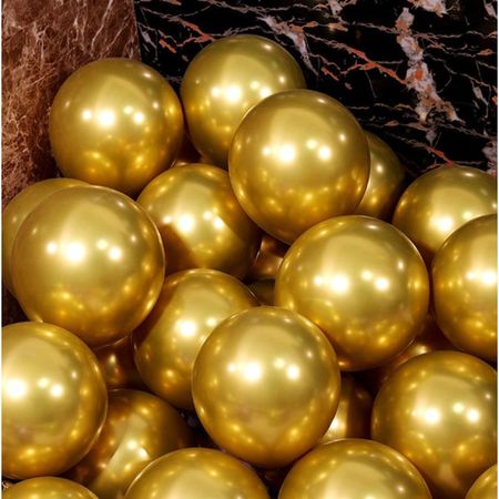 Luftballon Set Metallic (30 Stück) - Latex Ballons für festliche Anlässe - Glem Series - gold