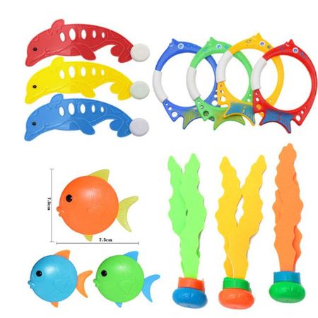 Tauchspielzeug (13er-Set) - Wasserspielzeug - Multi Series - mehrfarbig