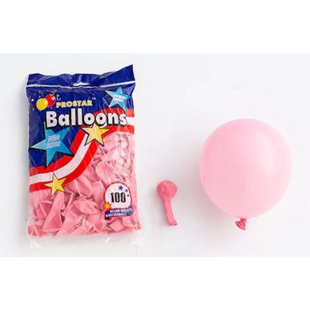 Luftballon Set Baby Shower (100 Stück / Ø12cm) - Gender Reveal Party - BZ Series - rosa