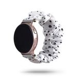 Smartwatch Stoff Ersatzarmband mit Quick Release (18mm) universell - Fabric Series - weiss/schwarz