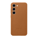 Samsung - Original Galaxy S23 Hülle - Leder Backcover - camel