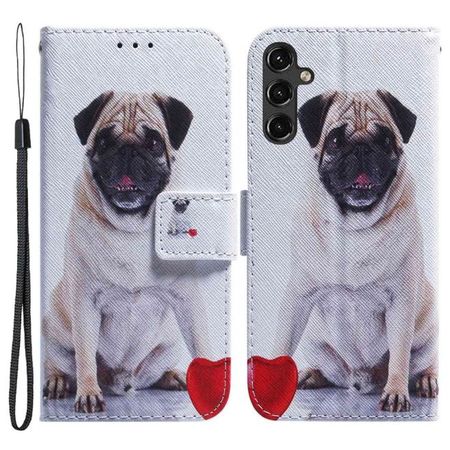 Samsung Galaxy A14 5G / 4G Handy Hülle - Leder Bookcover Image Series - Hund und Herz