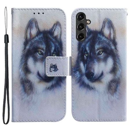 Samsung Galaxy A14 5G / 4G Handy Hülle - Leder Bookcover Image Series - Wolf