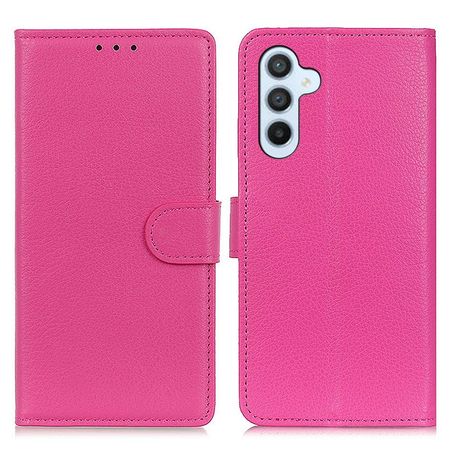 Samsung Galaxy A54 5G Handy Hülle - Litchi Leder Bookcover Series - pink