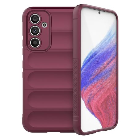 Samsung Galaxy A54 5G Hülle - Softcase TPU Rugged Series - weinrot