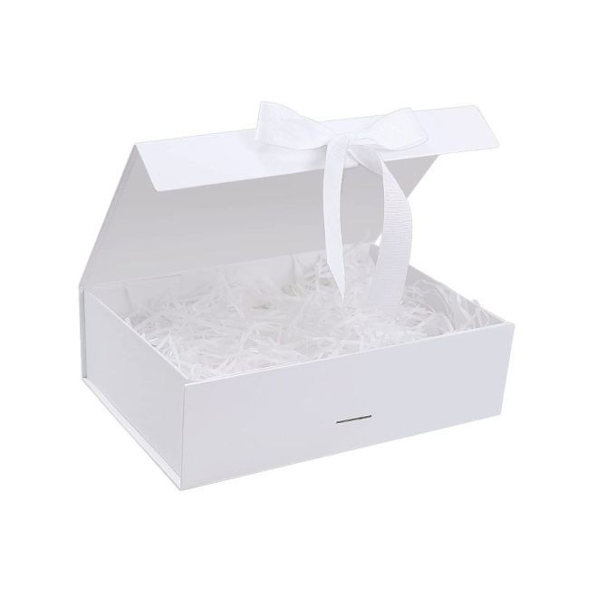 Magnetische Geschenkbox (29.5x19x8 cm) - faltbare Geschenkverpackung mit  Schleife - LV-Box Series - mint