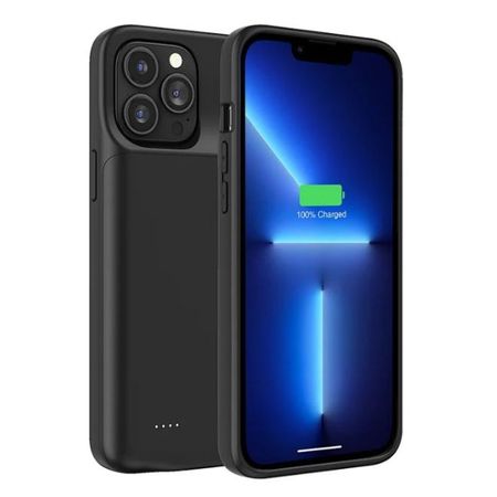 iPhone 14 Pro Akku Case (3500mAh) Schutzhülle - Max Charging Series - schwarz