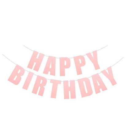 Glitzer Geburtstags Girlande "Happy Birthday" - Geburtstags Partydekoration - Glemer Series - rosa