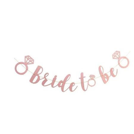 Girlande "Bride to be" - Accessoire für Junggesellinnenabschied - Polterabend - rosegold
