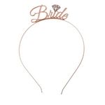 Bride Haarreif - Party Haarreif - Accessoire für Junggesellinnenabschied - Polterabend - Jana Series - rosegold