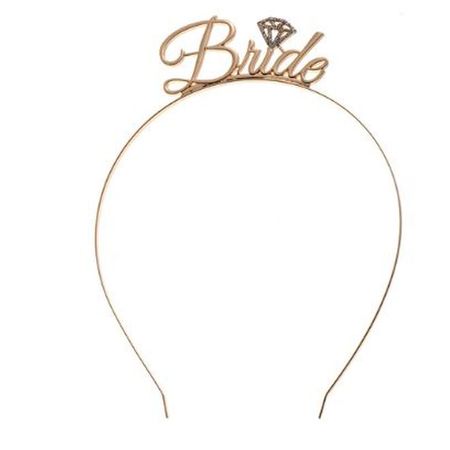 Bride Haarreif - Party Haarreif - Accessoire für Junggesellinnenabschied - Polterabend - Jana Series - gold