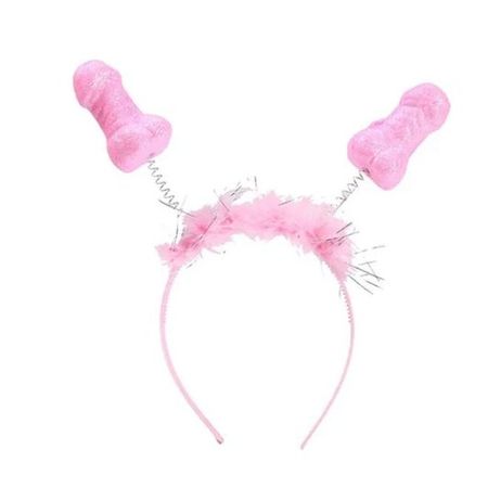 Party Haarreif - Accessoire für Junggesellinnenabschied - Polterabend - rosa