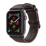 Dux Ducis - Apple Watch (49/46/45/44/42mm) Echtleder Armband - Business Series - kaffeefarben