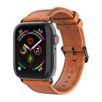 Dux Ducis - Apple Watch (49/45/44/42mm) Echtleder Armband - Business Series - braun